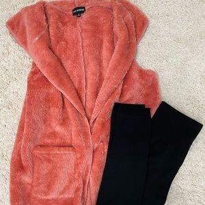 Cozy hooded vest